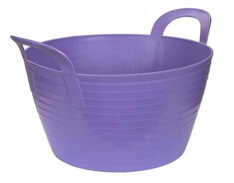 FlexBag Container, 12 L Purple KERBL, Flexible Bowl, Feeder for HORSES