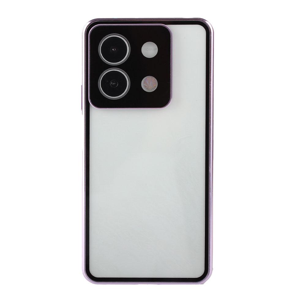 Case for Xiaomi Redmi Note 13 5G, Magnetic Dual Glass, Purple