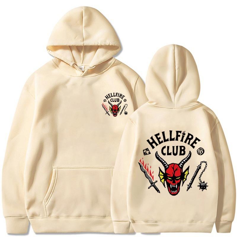 

Stranger Things Printed Spring and Autumn Men s and Women s Long sleeved Hoodie 6623 3XL хакі