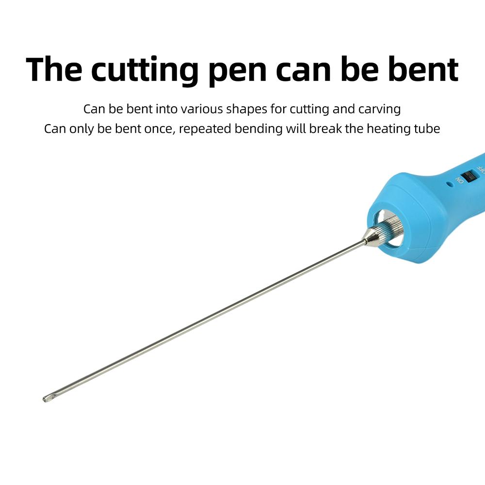 220V Hot Wire Foam Styrofoam Cutter 8s Fast Heating Adjustable Temperature Bendable Electric Cutting Tool for KT Board Foam