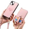 2 in 1 Detachable Crossbody Cards Solt Wallet Leather Case For iPhone 15 Pro Max 14 Plus 13 12 11 Pocket Bag Long Lanyard Cover