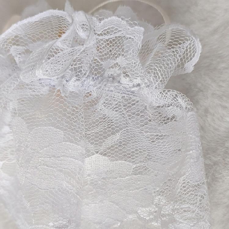 Elegant Ribbon Lace Wrist Cuff False Sleeves Bowknot Jabot Costume Accessory Ribbon Ruffled Brim Crosses Wristband