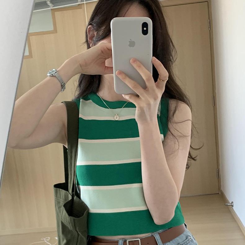 

Women s 2025 Color Block Knit Camisole Top Extra Large