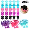 20Pcs Silicone For Hair Curling Rollers Diy Set With Mushroom Bell Shapes Spiral Design Soft Construction Easy Removal Curls