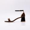 Sandali Donna Lusso Stampa Leopardo Tacco Spesso Scarpe con Tacco Donna Moda Elegante Banchetto Scarpe Donna Sandalias De Mujer
