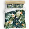 Nursery Bedding Set Comforter Duvet Cover Pillow Shams Funny Playful Jungle Animals Wildlife Mammal Bedding Cover Double Bed Set
