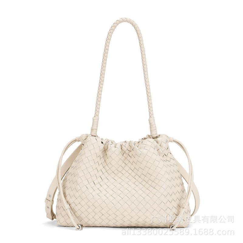 

Premium new large-capacity handbag pure hand-woven women s bag retro trendy vegetable basket tote bag 29*10*22cm