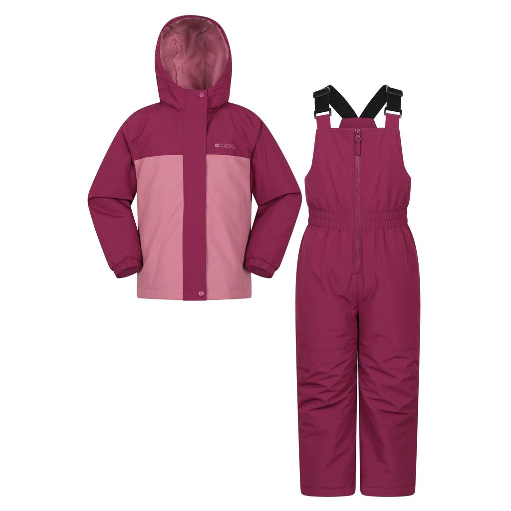 Mountain Warehouse Childrens/Kids Polar Zone Printed Jacket & Salopettes Set