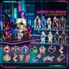 -Day Advent Calendar Set with 2D Acrylic and Themed Character Ornaments
