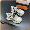 Womens Chunky White Sneakers With Foam Cushioning And Rubber Outsole For Daily Wear