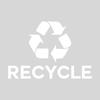 IGNIXIA Recycle Symbol Sticker Decal To Organize Trash cans/Garbage Containers, Recycle Sign Decal Plotter Cut Vinyl Outdoor Recycle Containers