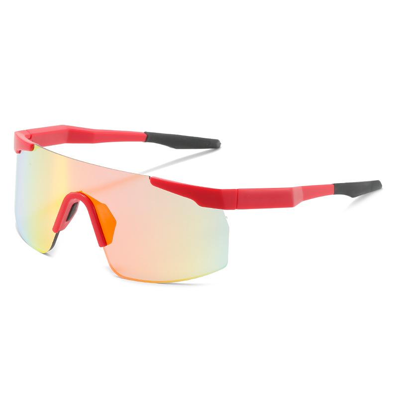 Colorful Bicycle Glasses Men'S Personality Trend One-Piece Sunglasses Outdoor Sports Sunglasses