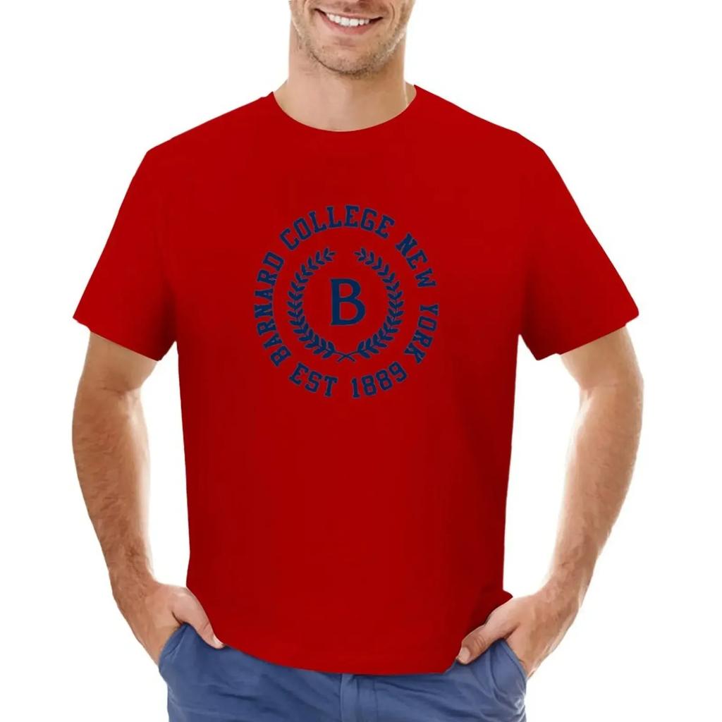 Barnard College T-shirt cute tops sports fans Short sleeve tee men