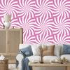 Hippie background wallpaper white and powder pink for living room and bedroom 50x1000