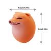 4 Pcs Shibako Key Chain, Shibako Egg Shiba Inu Toy, Dog Egg Soft Squeeze
