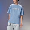 Li-Ning Sports Basketball Series Loose Round Neck T-Shirt Men Tops Embroidered-Blue AHSR911-3