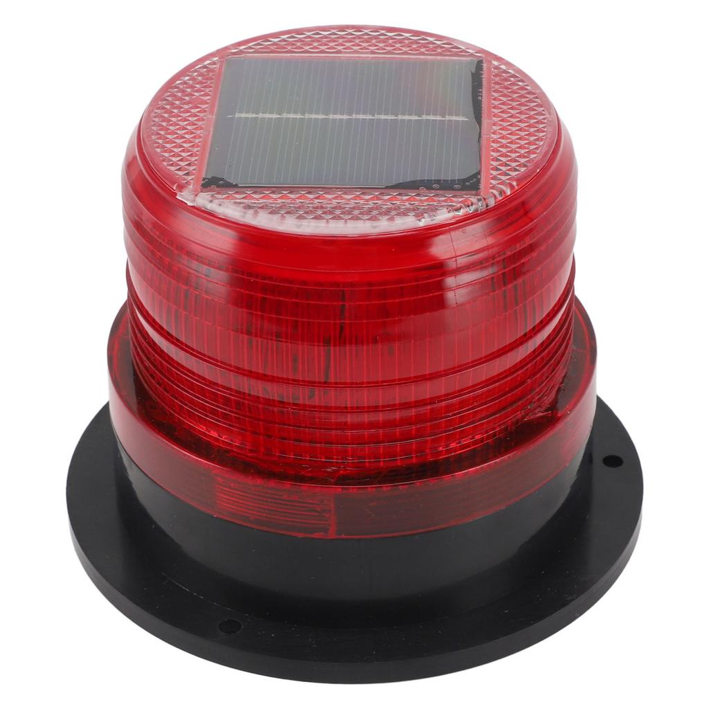 Solar Strobe Warning Flashing Light Waterproof LED Emergency Warning Light with Strong Magnetic Base for Snow Removal Car Forklift Truck