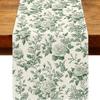 Vintage Golden Floral Table Runner, Dining Table Decoration, Home Decor Tablecloth Women's clothing