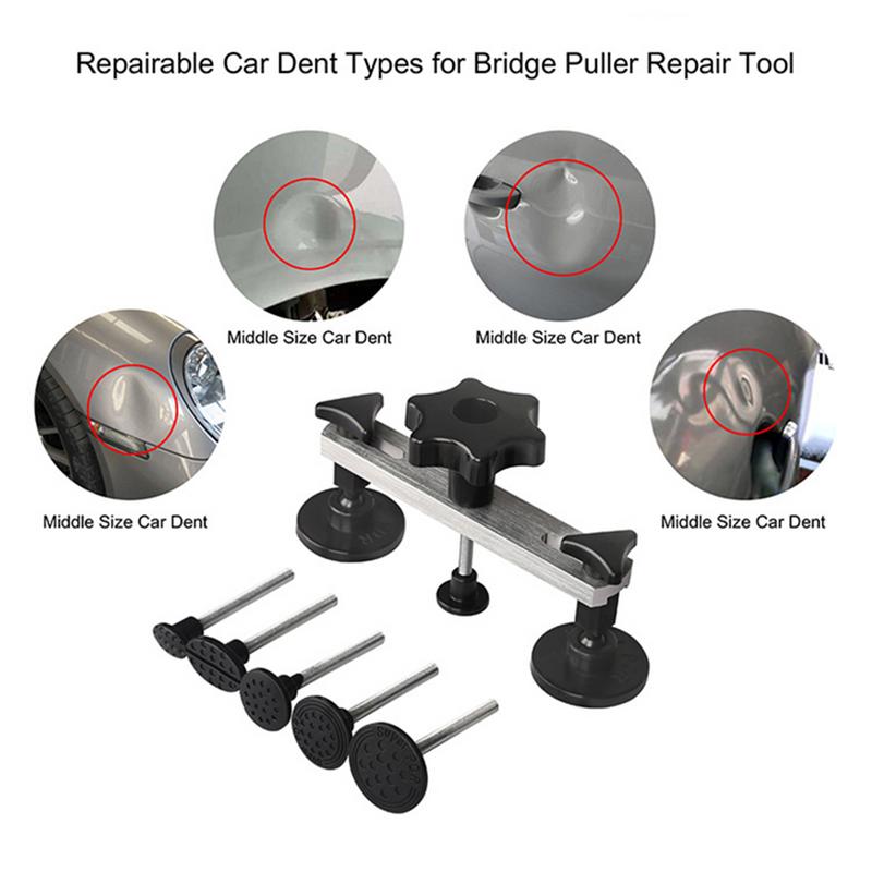 Dent Repair Tools Dent Repair Metal Bridge Tool Suction Cup Puller Car Exterior Accessories Dent Repair Kit Auto Accessories