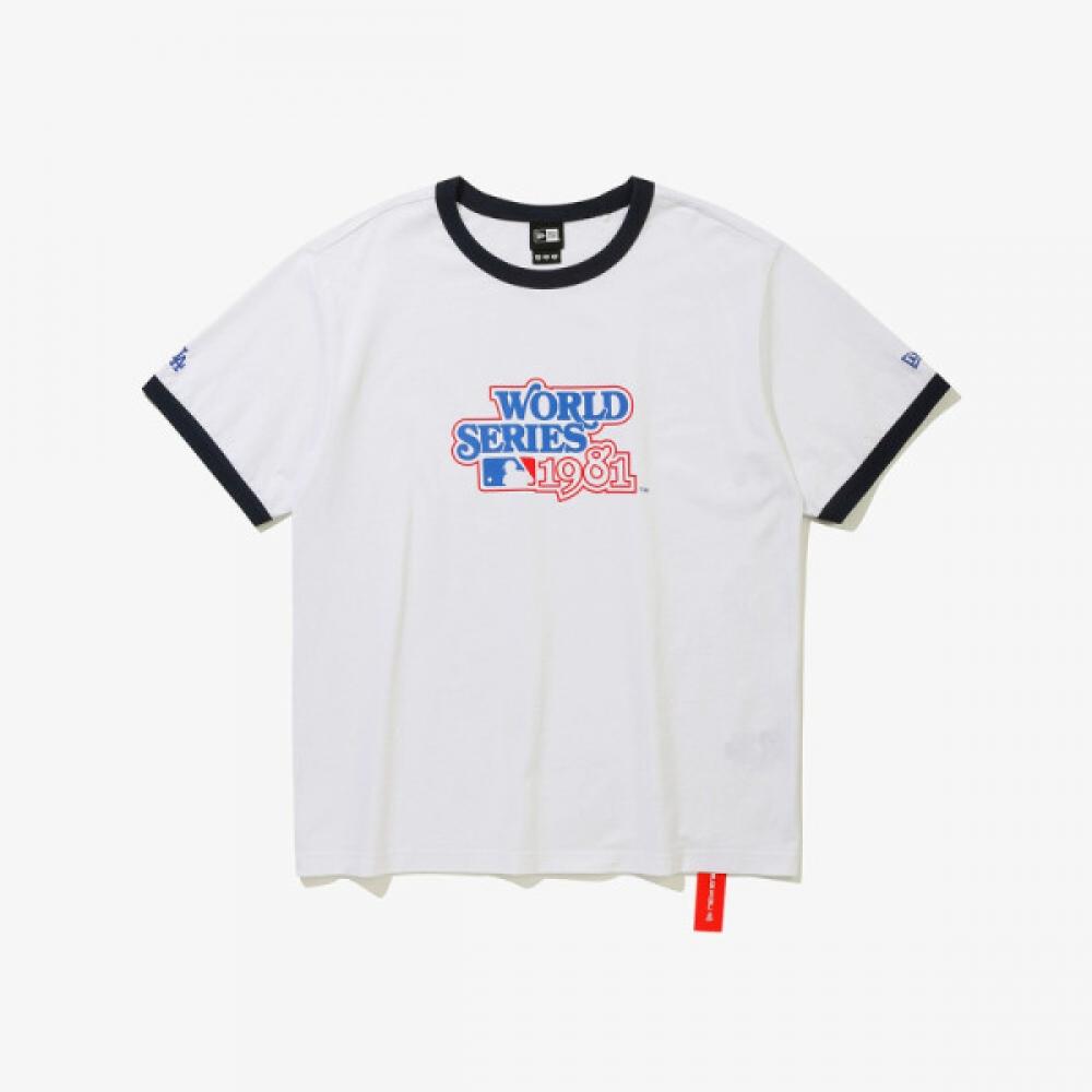 New Era La Dodgers Ringer T shirT World Series whiTe XXL