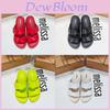 Melissa Jelly Shoes Women Summer Pvc Beach Slides With Double Buckle For Casual Wear