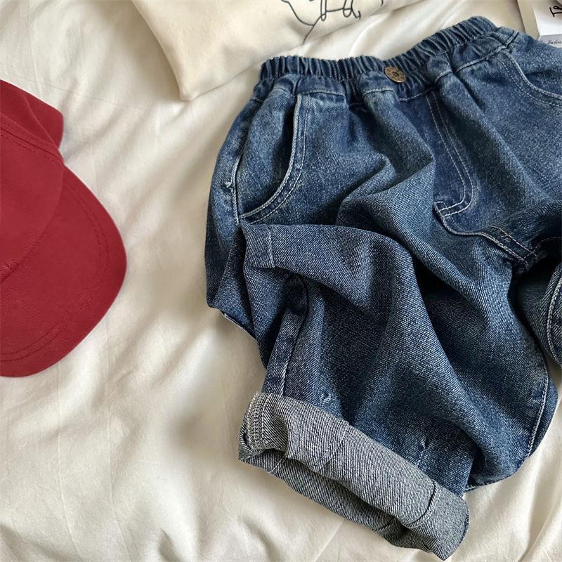 Frühling Sommer Kinderkleidung Mädchen Jeans Locker Baby Jungen Hosen Harem Kleinkind Kinder Lässige Denim Hosen