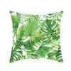 New Nap Pillow Green Leaves Sofa Plush Pillow Case Home Summer Cushion