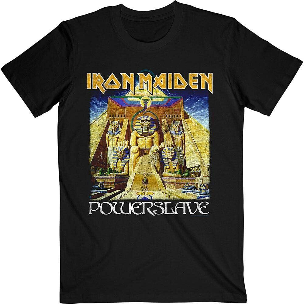 Αυθεντικό T-Shirt Iron Maiden Powerslave World Slavery Tour S M L XL 2XL ΝΕΟ Unisex T-Shirt