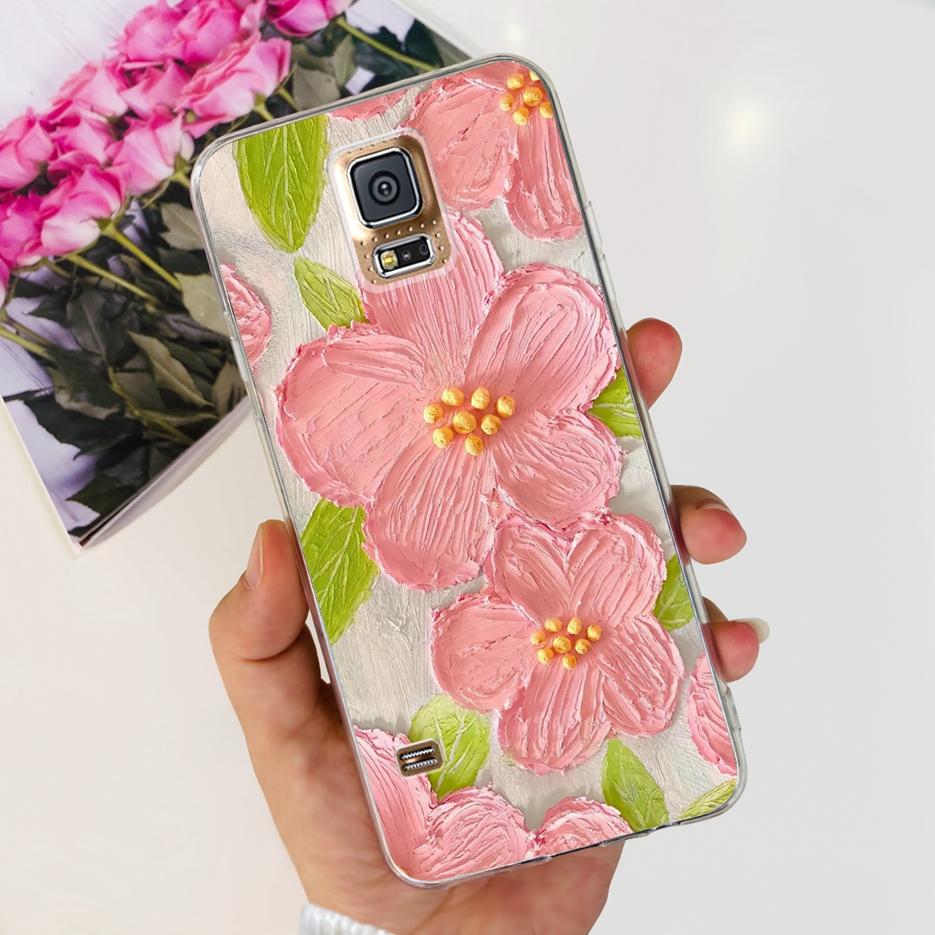 For Samsung Galaxy S5 Case SM-G900F G900I G900M Stylish Painted Cover Soft Silicone Phone Case For Samsung S5 S 5 GalaxyS5 Shell