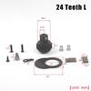 Easy Operation 24 Teeth Ratchet Socket Wrench 1/4" 3/8" 1/2" Repair Spare Part Kit for Automotive Household Repair