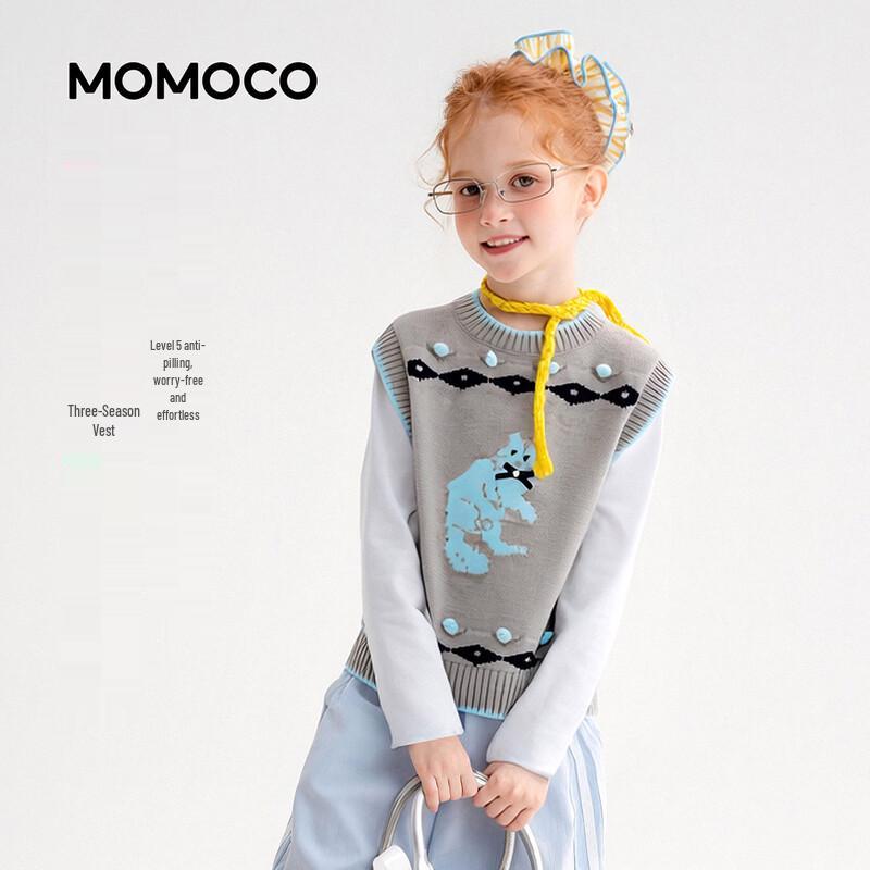 MOMOCO Girls' Sweet Fashion Spring Vest Sweater