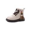 Girls' 2025 Autumn Princess Leather Short Boots - Stylish Medium & Large Children's Martin Boots