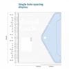 1/4/5Pcs A4 File Folder Transparent Detachable Data Book Students Stationery Office Storage Booklet School Office