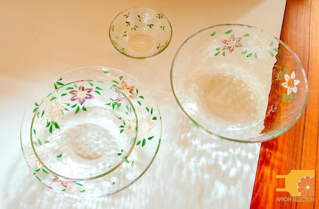 Yagi Kaiho Kaiho Kiln Kyoto-style Painted Glass Small Bowl (iron Wire)