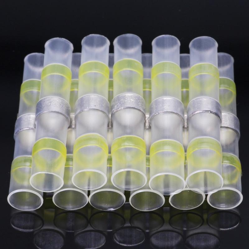 50PCS Thermal Shrinkage  Electrical Car Wires Connector Solder Extrusion Terminals Block Cable Termination Wireway Clamping