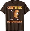 Cool Hotdog Outfit for Adults Hotdog Hot Dog Lover TShirt Foodies Certified Hotdogolist Y2k Art Aesthetic Clothes Novelty Gifts