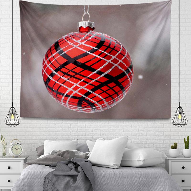 Seria wiszących gobelinów z tkaniny w stylu bożonarodzeniowym