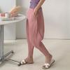 Shop   Women S Side Pocket Pleated Baggy pantS Beige Ble Wpt 3106