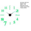 Modern Nordic Wall Clock Battery Powered Quiet Non-ticking Arabic Numerals Clock 3D Effect DIY Wall Clock for Living Room