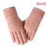 Warm Knit Touchscreen Gloves for Women - Windproof, Double-Layer Winter Cycling & Office Cold Protection