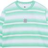 New Era MLB Color Block Gradient Striped Long Sleeve T-Shirt Unisex tops Green 13095657