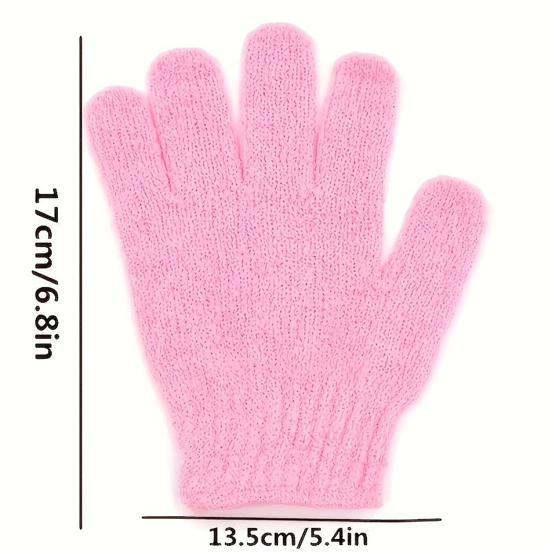 20 Stück Duschhandschuhe, 100% Nylon Doppelseitige Peelinghandschuhe, Geeignet für Schönheit, Hydrotherapie, Massage, Hellbeige, Dusche, Körperpeeling-Zubehör