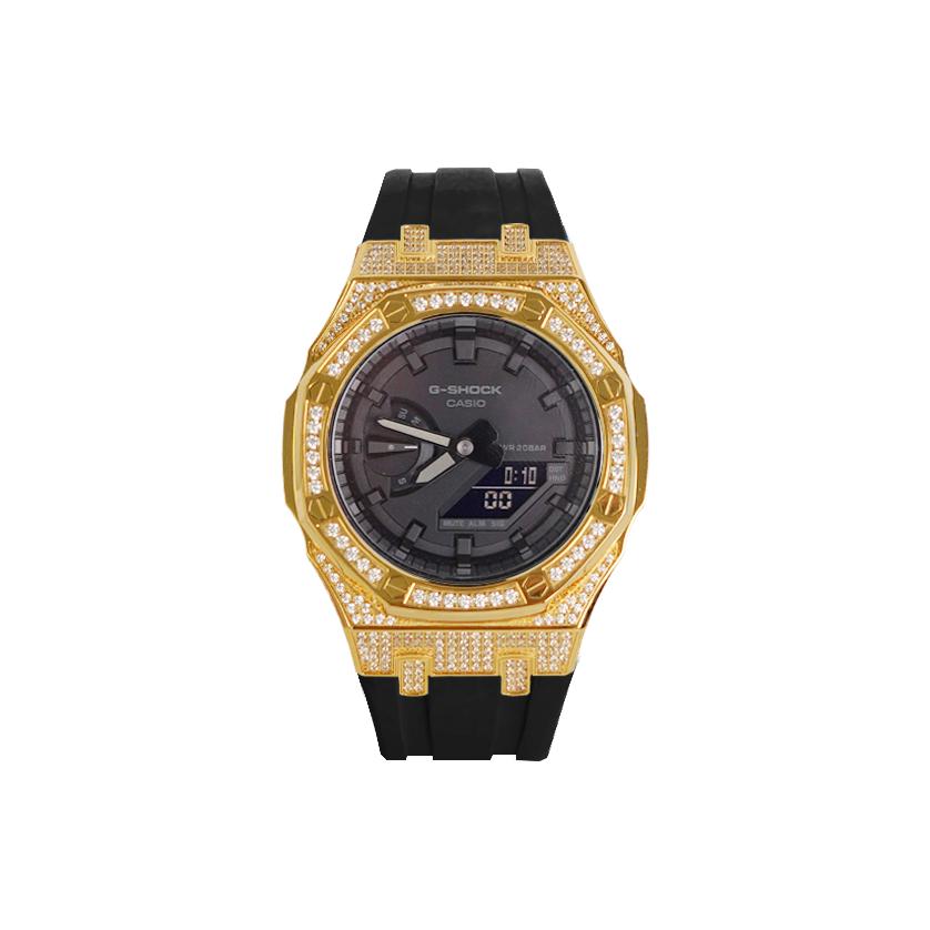 Casio Unisex 48.5mm Black Watch GA-2100-1A1(Watch8--)