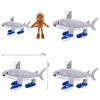 Shark Plush Toy With Pp Cotton Filling Short Plush Animal Stuffed Doll For Kids