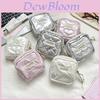 Pu Heart Design Sanitary Pad Storage Bag For Travel And Makeup Organization