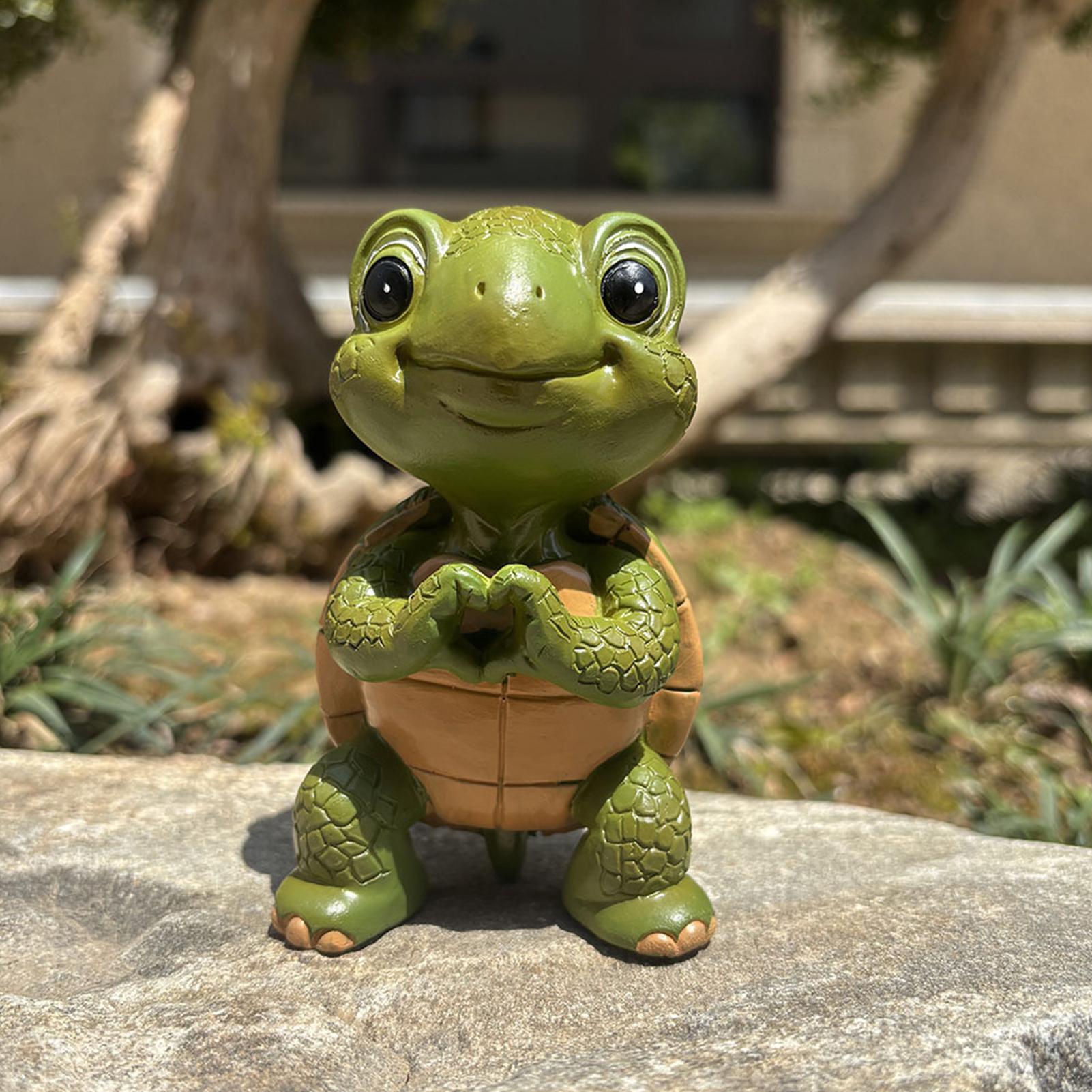 Garden Turtle Garden Turtles Outdoor Decor Statue Home Decor Lawn Ornaments for Desk Indoor Bedroom Balcony Living Room Pond