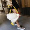 Moda Donna Bambini Forma Gallina Borsa Peluche Brutta Carina Bambola Cartone Animato Borsa Peluche di Grande Capacità Portamonete Pollo Borsa a Tracolla per Donne Ragazze