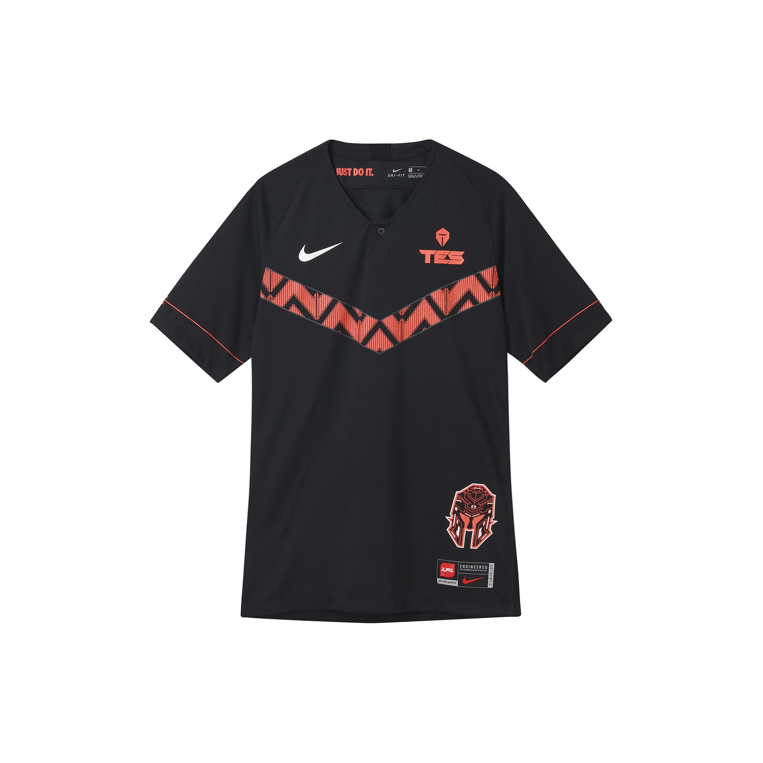 Men s Nike X LPLTES Tournament Short Sleeve Black T-Shirt CV9631-010 L