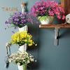 2 Pcs Artificial Daisies Bunch Weatherproof Fake Plants Faux Greenery Artificial Daisies for Indoor Outside Garden Porch Wedding Decor
