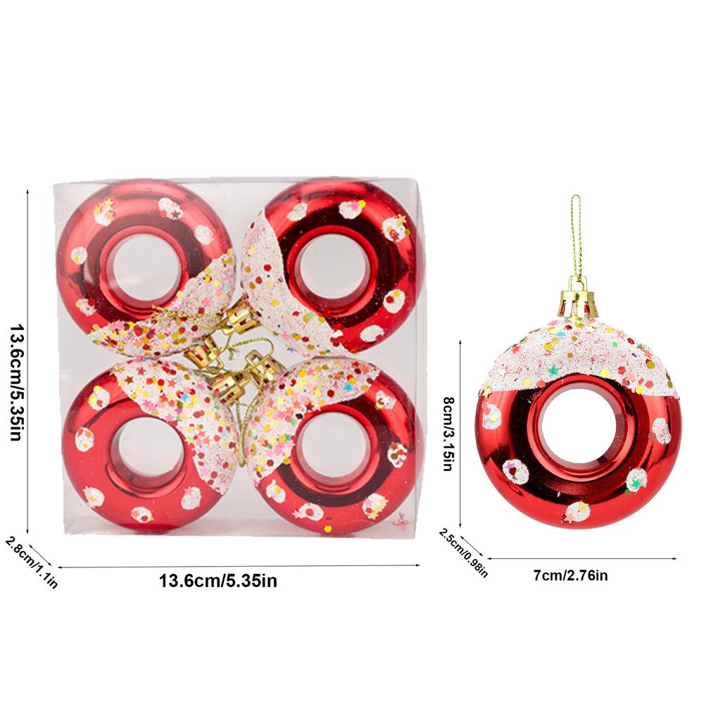 Donut Ornaments For Christmas Tree Christmas Tree Donut Ornaments Tree Ornament Christmas Tree Decor For Tea Tree Pendant Home